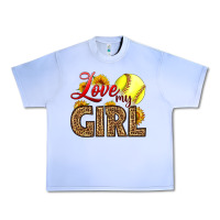Grape Ice Love My Girl Softball Urban Heavy Tee - LillyAllenDesigns