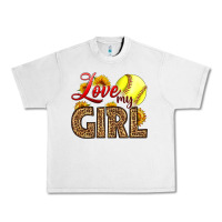 Lunar Rock Love My Girl Softball Urban Heavy Tee - LillyAllenDesigns