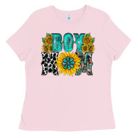 Bubblegum Pink boy mom Ladies Tee - RacoonDesign