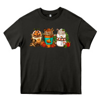 Asphalt Halloween thanksgiving christmas coffee cups Heavy Core Tee - FaDigitalArtStudio