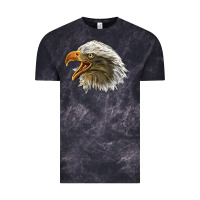 Cloud Black Bald Head Eagle Vintage Tee - LillyAllenDesigns