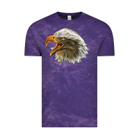 Cloud Purple Bald Head Eagle Vintage Tee - LillyAllenDesigns