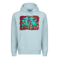 Blue Mist registered medical symbol nurse background Premium Hoodie - BarkalooDesign