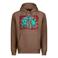 Chestnut registered medical symbol nurse background Premium Hoodie - BarkalooDesign