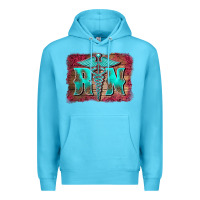 Ocean Blue registered medical symbol nurse background Premium Hoodie - BarkalooDesign