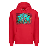 Red registered medical symbol nurse background Premium Hoodie - BarkalooDesign