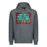 Rock registered medical symbol nurse background Premium Hoodie - BarkalooDesign