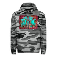 Slate Camo registered medical symbol nurse background Premium Hoodie - BarkalooDesign
