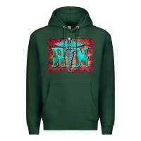 Sports Green registered medical symbol nurse background Premium Hoodie - BarkalooDesign