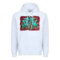 White registered medical symbol nurse background Premium Hoodie - BarkalooDesign
