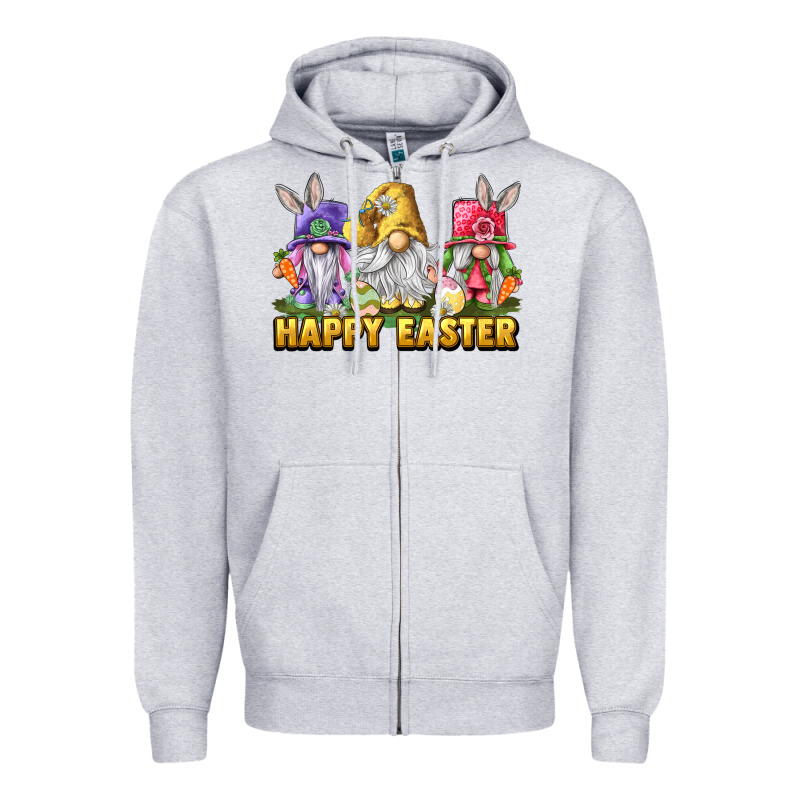 Happy Easter Gnomies Zipper Hoodie by chombo | Teevron