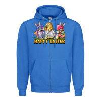 True Royal happy easter gnomies Zipper Hoodie - chombo