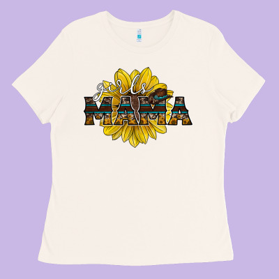 Girls Mama Sunflower Ladies Tee Designed By Racoondesign