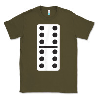 Army Green double six dominoes tshirt halloween costume 6 6 domino game t shirt Classic Tee - baoMotion