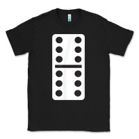 Double Six Dominoes Tshirt Halloween Costume 6 6 Domino Game T Shirt Classic Tee | Teevron