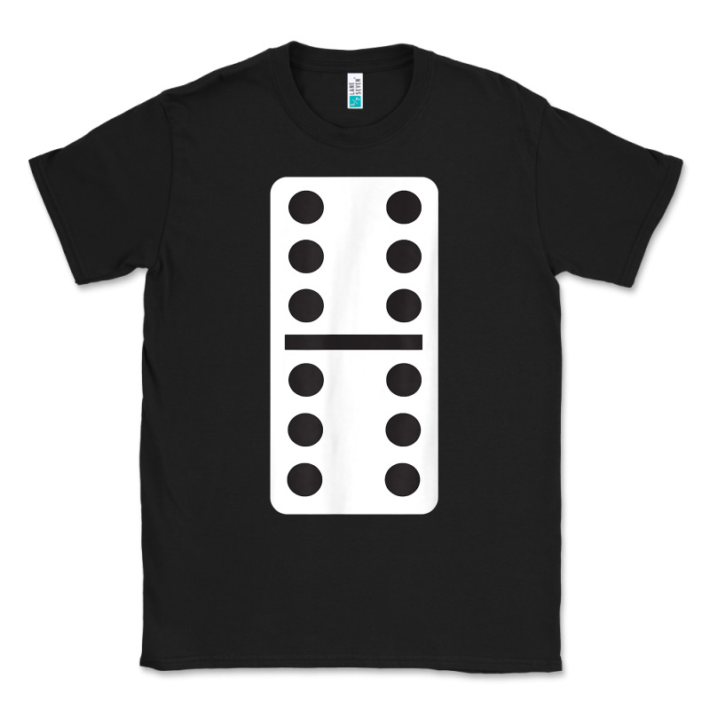 Double Six Dominoes Tshirt Halloween Costume 6 6 Domino Game T Shirt Classic Tee by baoMotion | Teevron