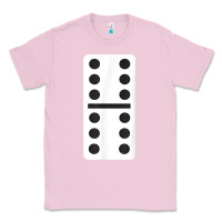 Bubblegum Pink double six dominoes tshirt halloween costume 6 6 domino game t shirt Classic Tee - baoMotion