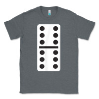 Charcoal Heather double six dominoes tshirt halloween costume 6 6 domino game t shirt Classic Tee - baoMotion