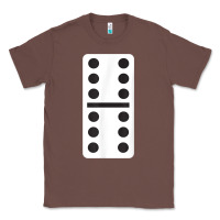 Chestnut double six dominoes tshirt halloween costume 6 6 domino game t shirt Classic Tee - baoMotion