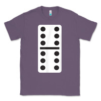 Lavender double six dominoes tshirt halloween costume 6 6 domino game t shirt Classic Tee - baoMotion