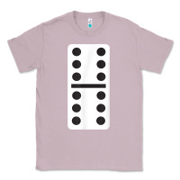Lilac double six dominoes tshirt halloween costume 6 6 domino game t shirt Classic Tee - baoMotion