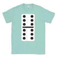 Seafoam double six dominoes tshirt halloween costume 6 6 domino game t shirt Classic Tee - baoMotion
