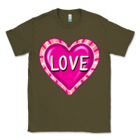 Army Green valentine's day hearts Classic Tee - FaDigitalArtStudio