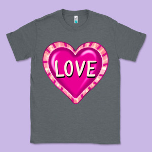 Valentine's Day Hearts Classic Tee Designed By Fadigitalartstudio