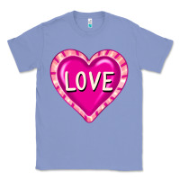 Colony Blue valentine's day hearts Classic Tee - FaDigitalArtStudio