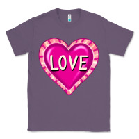 Lavender valentine's day hearts Classic Tee - FaDigitalArtStudio