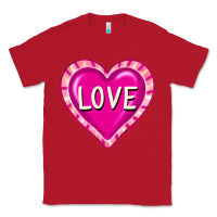 Red valentine's day hearts Classic Tee - FaDigitalArtStudio