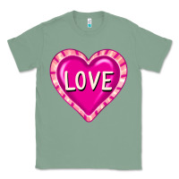 Sage valentine's day hearts Classic Tee - FaDigitalArtStudio