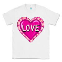White valentine's day hearts Classic Tee - FaDigitalArtStudio
