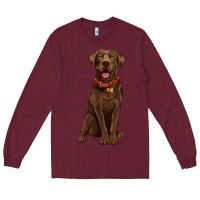 Burgundy chocolate lab labrador retriever Long Sleeve Tee - Artiststas