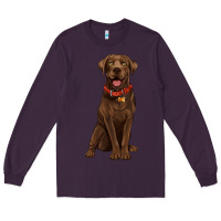 Plum chocolate lab labrador retriever Long Sleeve Tee - Artiststas