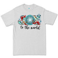 Dove Grey Joy to the World Premium Tee - CowhideDigitalArt