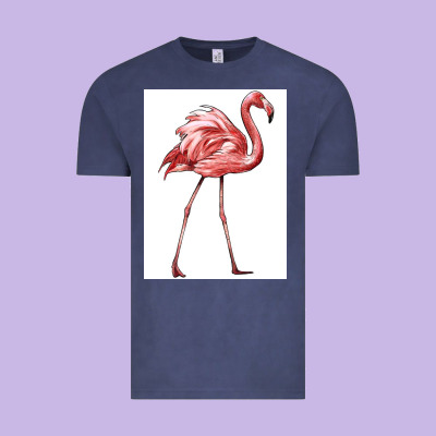 Pink Flamingo Vintage Tee Designed By Lillyallendesigns