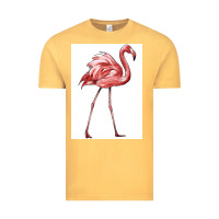 Vintage Mustard Pink Flamingo Vintage Tee - LillyAllenDesigns