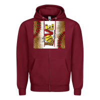 Burgundy for the love of the game softball Zipper Hoodie - chombo