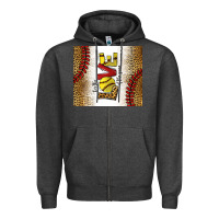 Charcoal Heather for the love of the game softball Zipper Hoodie - chombo