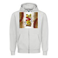 Dove Grey for the love of the game softball Zipper Hoodie - chombo