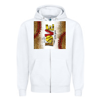 White for the love of the game softball Zipper Hoodie - chombo