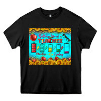 Black Battery Life Of A Teacher Tumbler Heavy Core Tee - BundleAndBundleShop