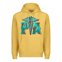 Antique Gold physician medical symbol assistant nurse Premium Hoodie - BarkalooDesign