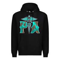 Black physician medical symbol assistant nurse Premium Hoodie - BarkalooDesign
