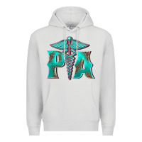 Dove Grey physician medical symbol assistant nurse Premium Hoodie - BarkalooDesign