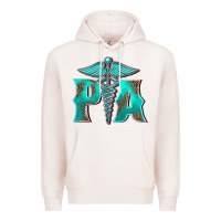 Pale Pink physician medical symbol assistant nurse Premium Hoodie - BarkalooDesign