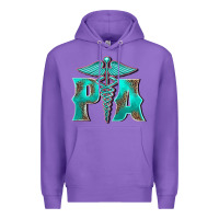 Purple physician medical symbol assistant nurse Premium Hoodie - BarkalooDesign