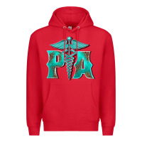 Red physician medical symbol assistant nurse Premium Hoodie - BarkalooDesign