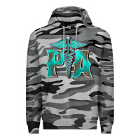 Slate Camo physician medical symbol assistant nurse Premium Hoodie - BarkalooDesign